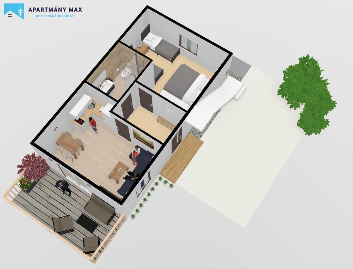 Apartmany Max Vaclavov u Bruntalu Bagian luar foto